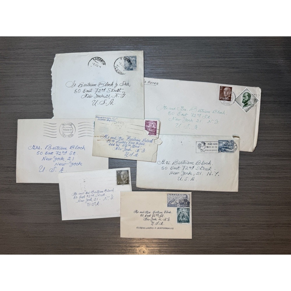 Edythe Latham Bloch x Dr. Ysidrio Valladares Letter Postcard Lot 1954-1963 - Picture 2 of 13